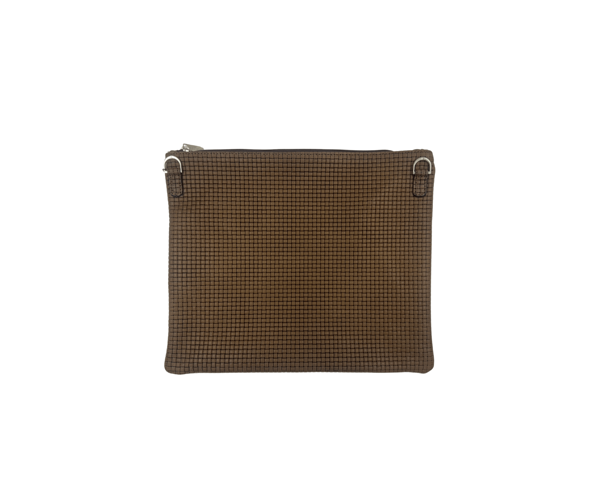 Leather Tallit&Tefillin Bags- Brown Wooven Style
