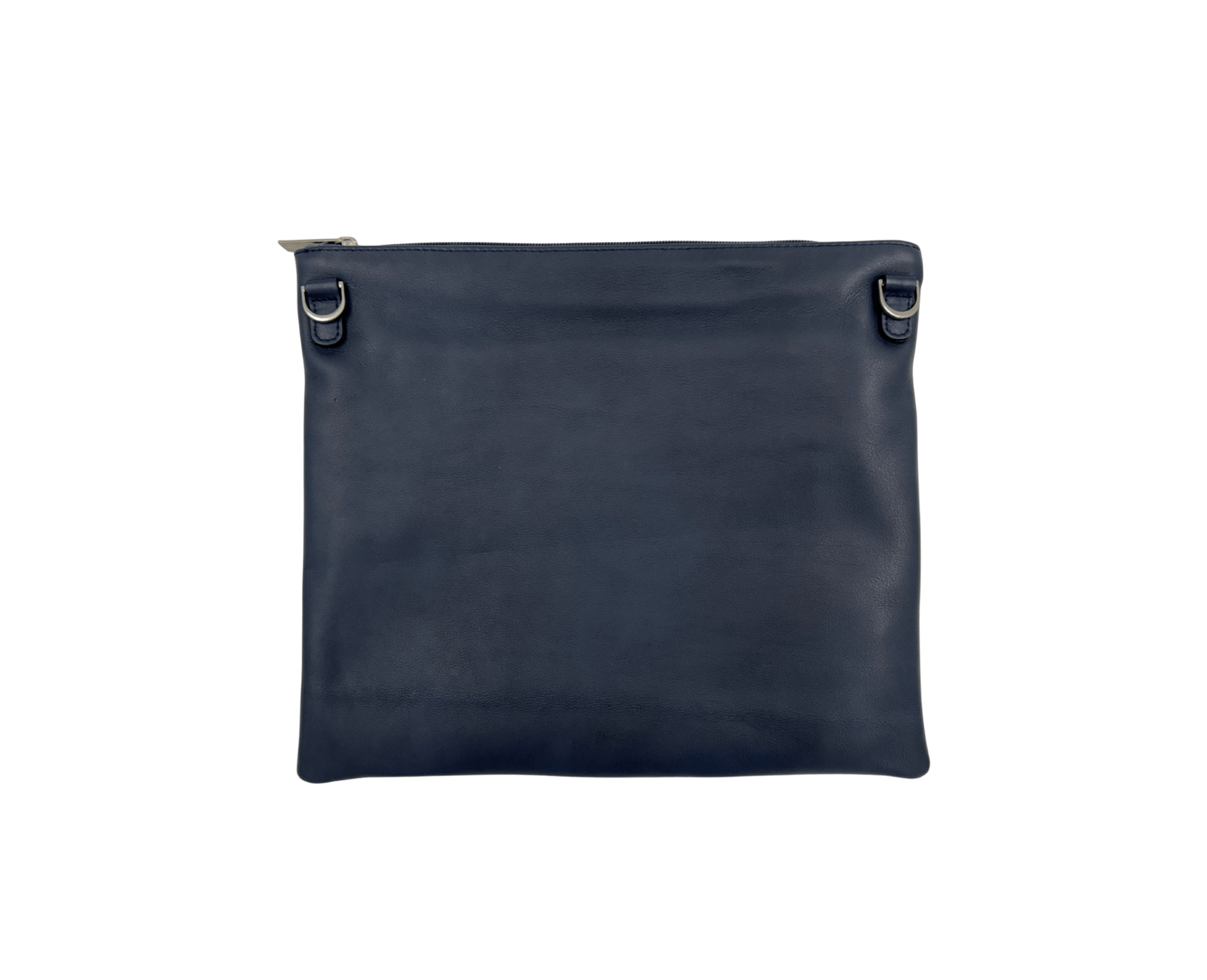 Premium Navy Blue & Black Leather Tallit & Tefillin Bag Set