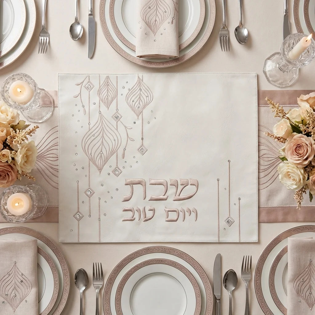 Crystal Glow Challah Cover
