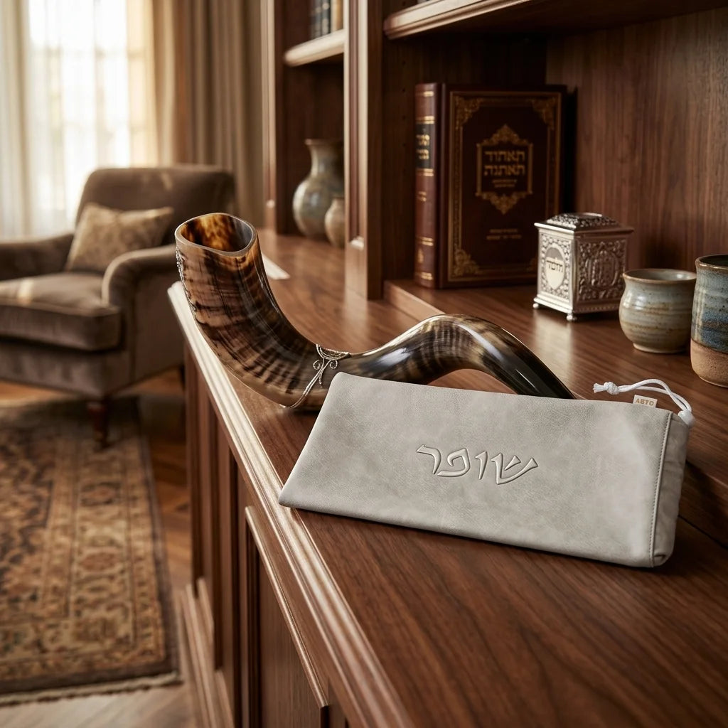 Premium Stone Faux Leather Shofar Bag