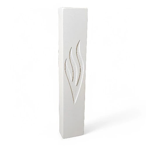 Concrete Mezuzah Case - White - Rectangle