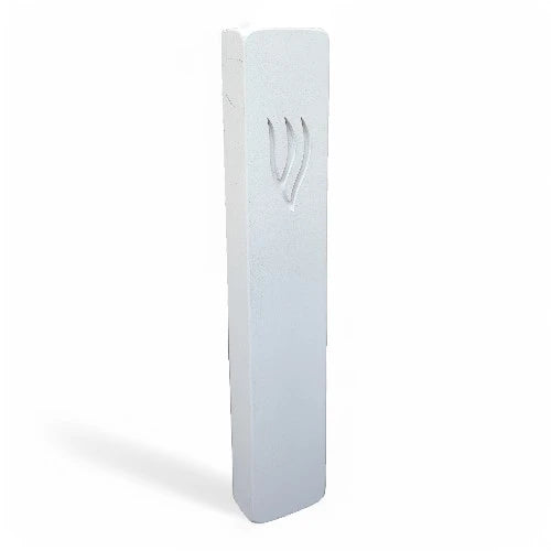 Concrete Mezuzah Case - White - Rectangle
