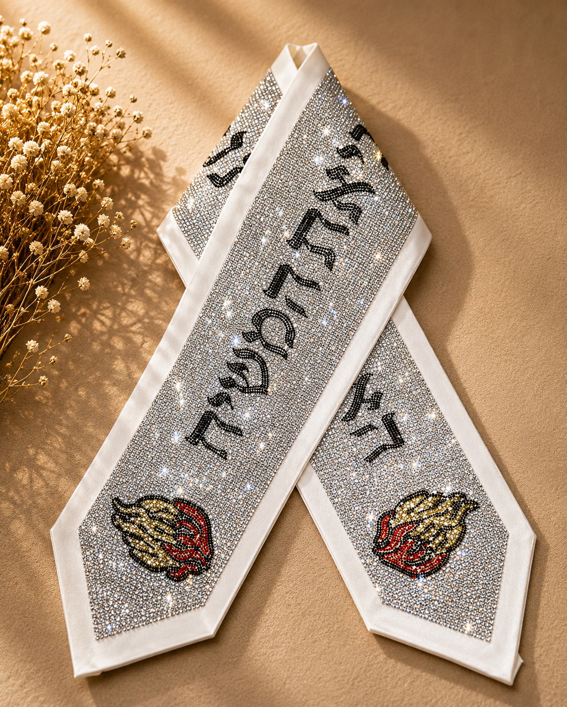“My Fire Will Burn Until the Coming of Mashiach” Crystal Atarah – Handmade in Israel