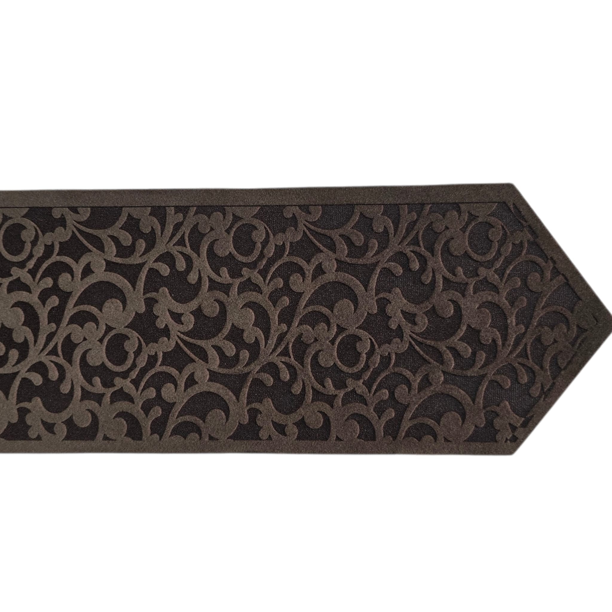 Premium Suede Fabric Atarah – Gray Leaf & Branch Laser Engraved Design