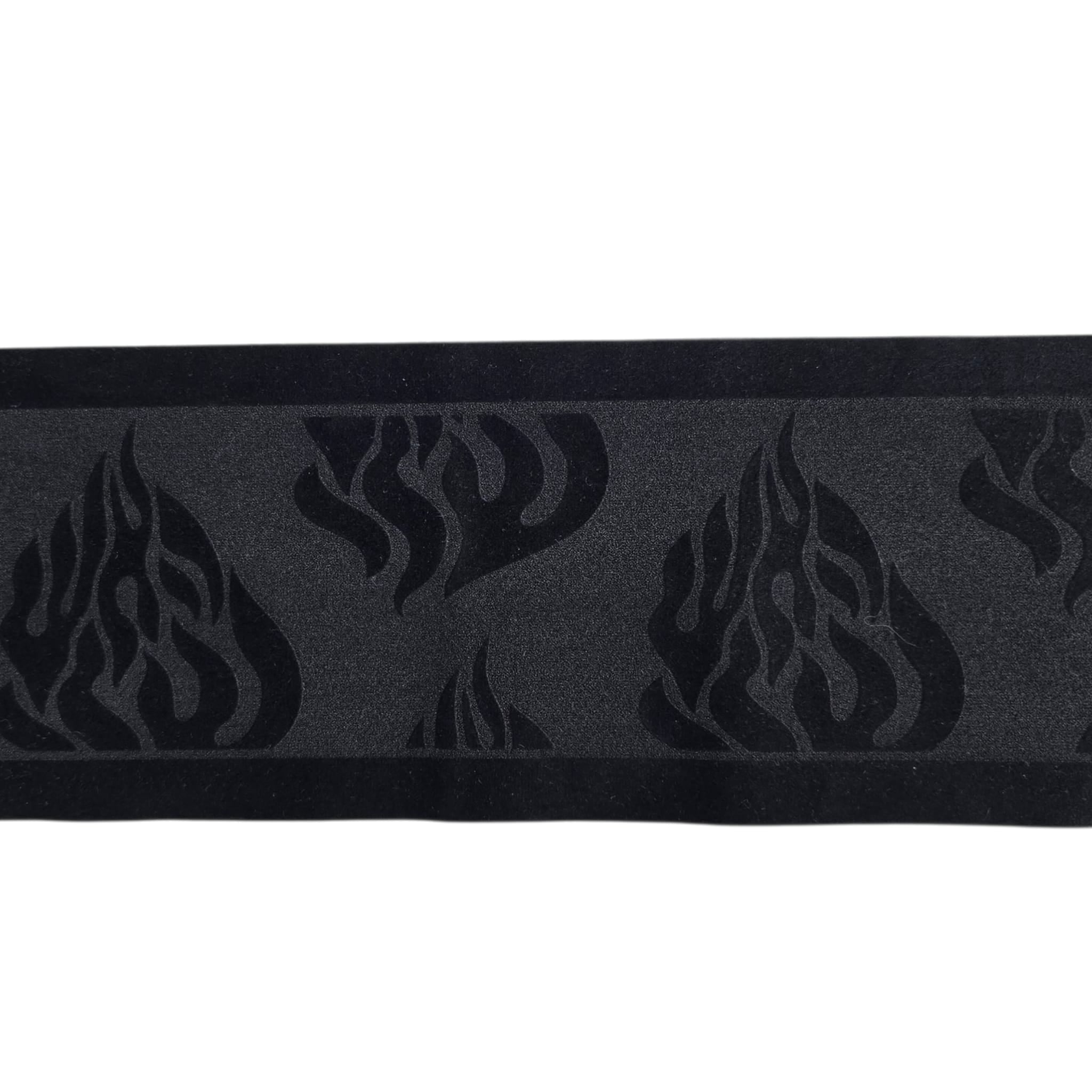 Premium Fabric Atarah – “Esh Sheli” Laser Engraved Design- Black