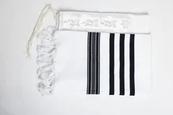 100% Cotton Talit-Black stripes