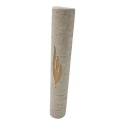 Hand Made Stone Mezuzah Case- Lines- Round