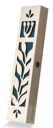 stainless steel and acrylic mezuzah case