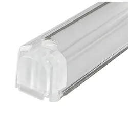 Plastic Transparent Mezuzah With Rubber Cork- With Silver Shin