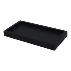 Concrete Candle Tray- Black
