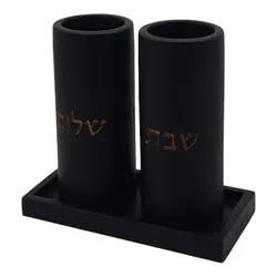 Concrete Candle Tray- Black
