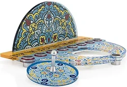 anukkah Menorah - Indian Mandala