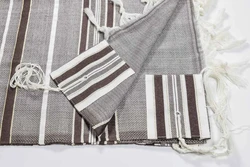 SAPIR-Brown-Special Modern Tallit- Non Slip-Pure Wool- Made in ISRAEL