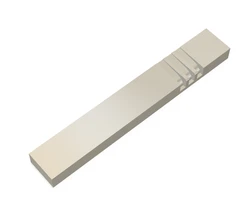 Modern Aluminum Mezuzah Case - Straight Design
