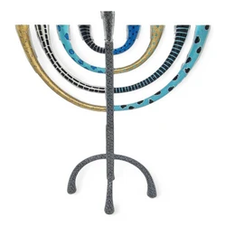 Enamel-painted aluminum menorah- Classic- XL