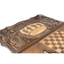 Royal Heritage Crown Chess & Backgammon Set