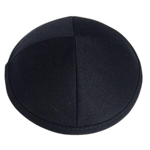 Black Fabric Kippah – Classic Yarmulke