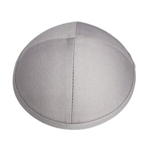 Light Gray Fabric Kippah – Classic Yarmulke