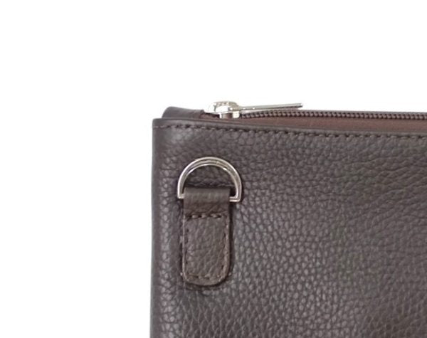 Premium Brown Textured Leather Tallit & Tefillin Bag Set