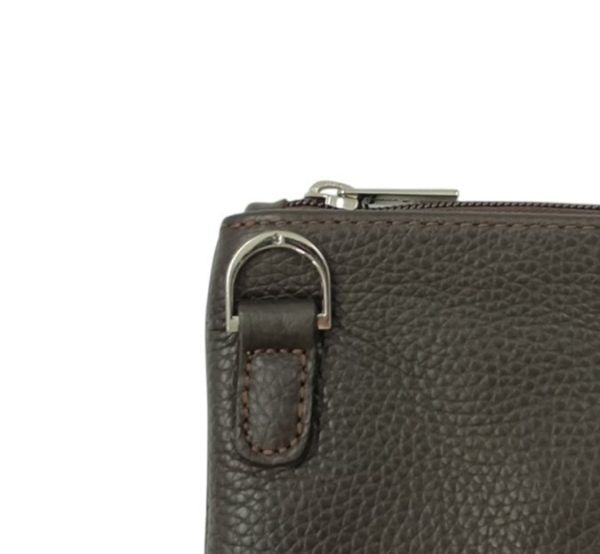 Premium Dark Brown Leather & Natural Fur Tallit & Tefillin Bag Set