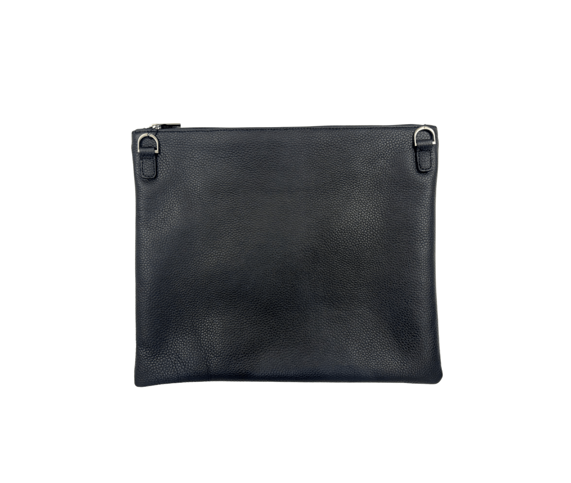 Premium Black Leather Tallit & Tefillin Bag Set