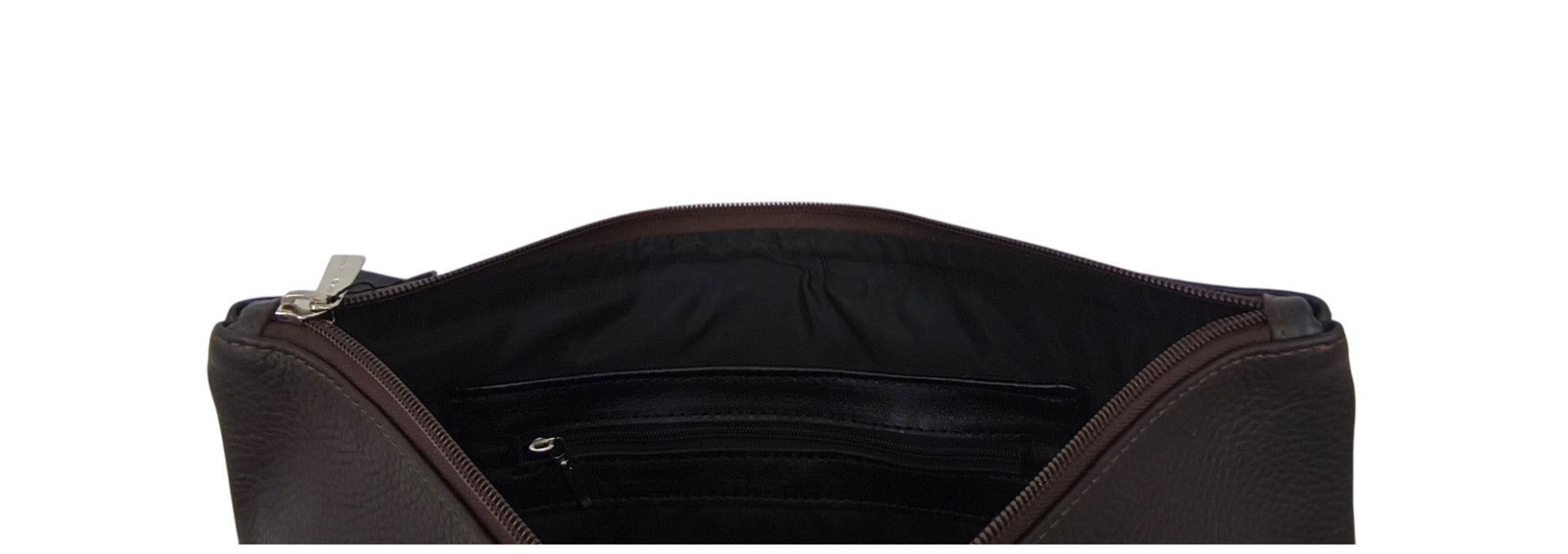 Premium Dark Brown Leather & Natural Fur Tallit & Tefillin Bag Set