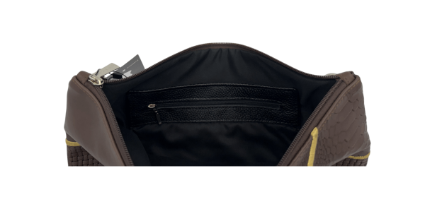 Premium Dark Brown Textured Leather Tallit & Tefillin Bag Set