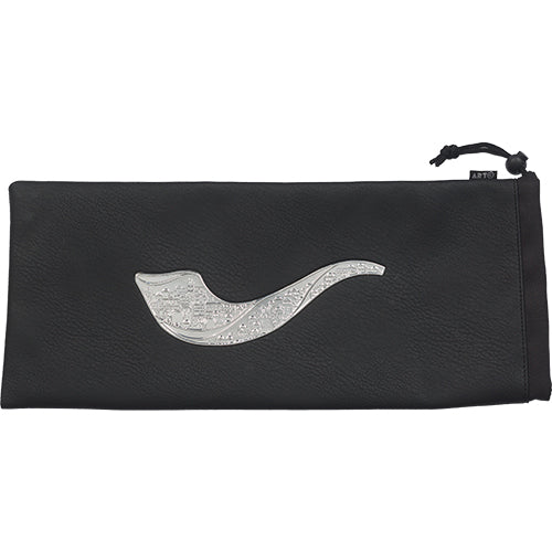 Premium Black Faux Leather Shofar Bag – Jerusalem Shofar Edition