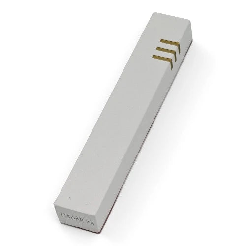 Concrete Mezuzah Case - White - Side Shein