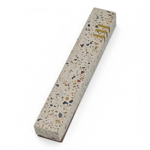 Concrete Mezuzah Case - Light terrazzo - Side Shein
