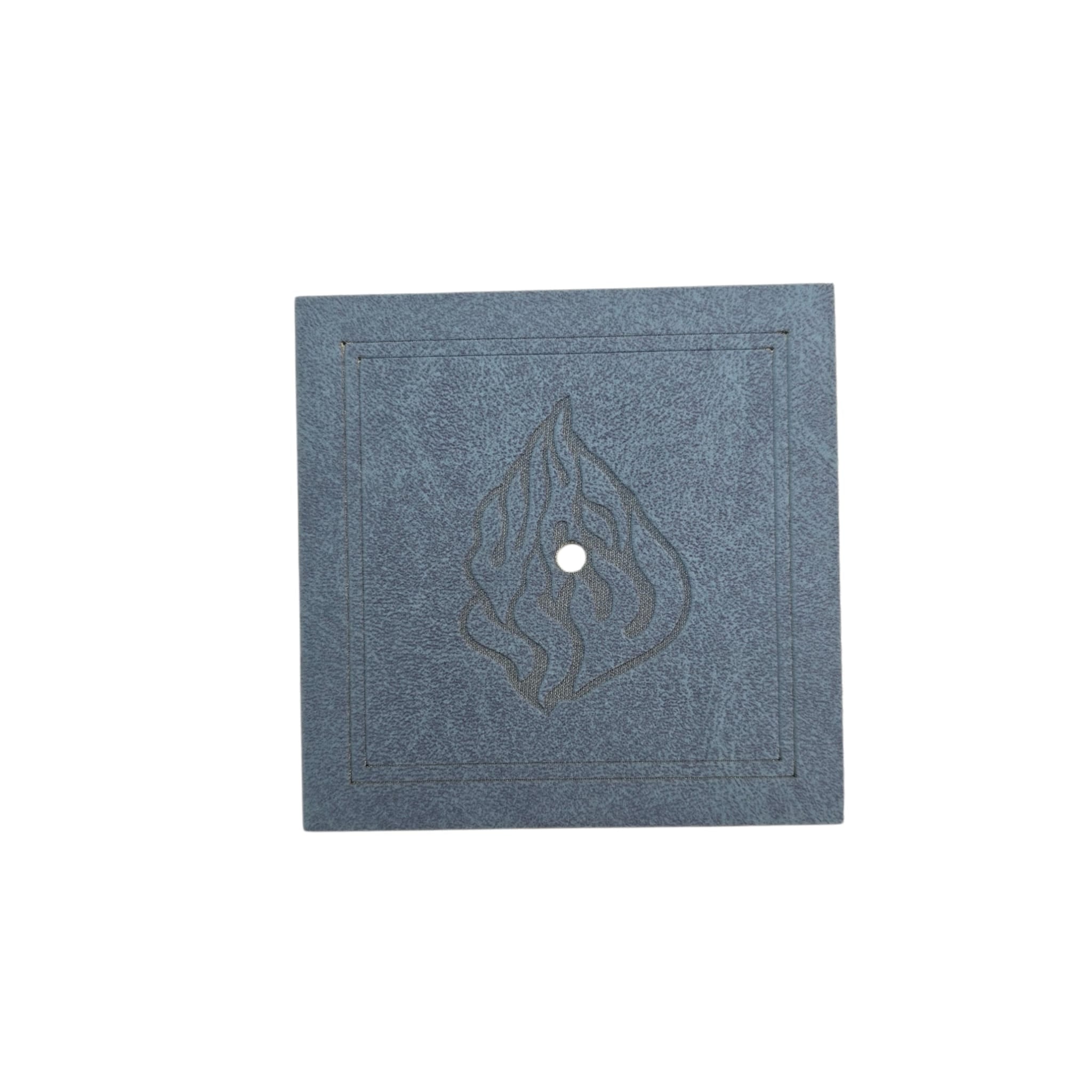 Premium Fabric Atarah – “Mizmor LeTodah” with Flame Logo Laser Engraved Design (Light Blue)