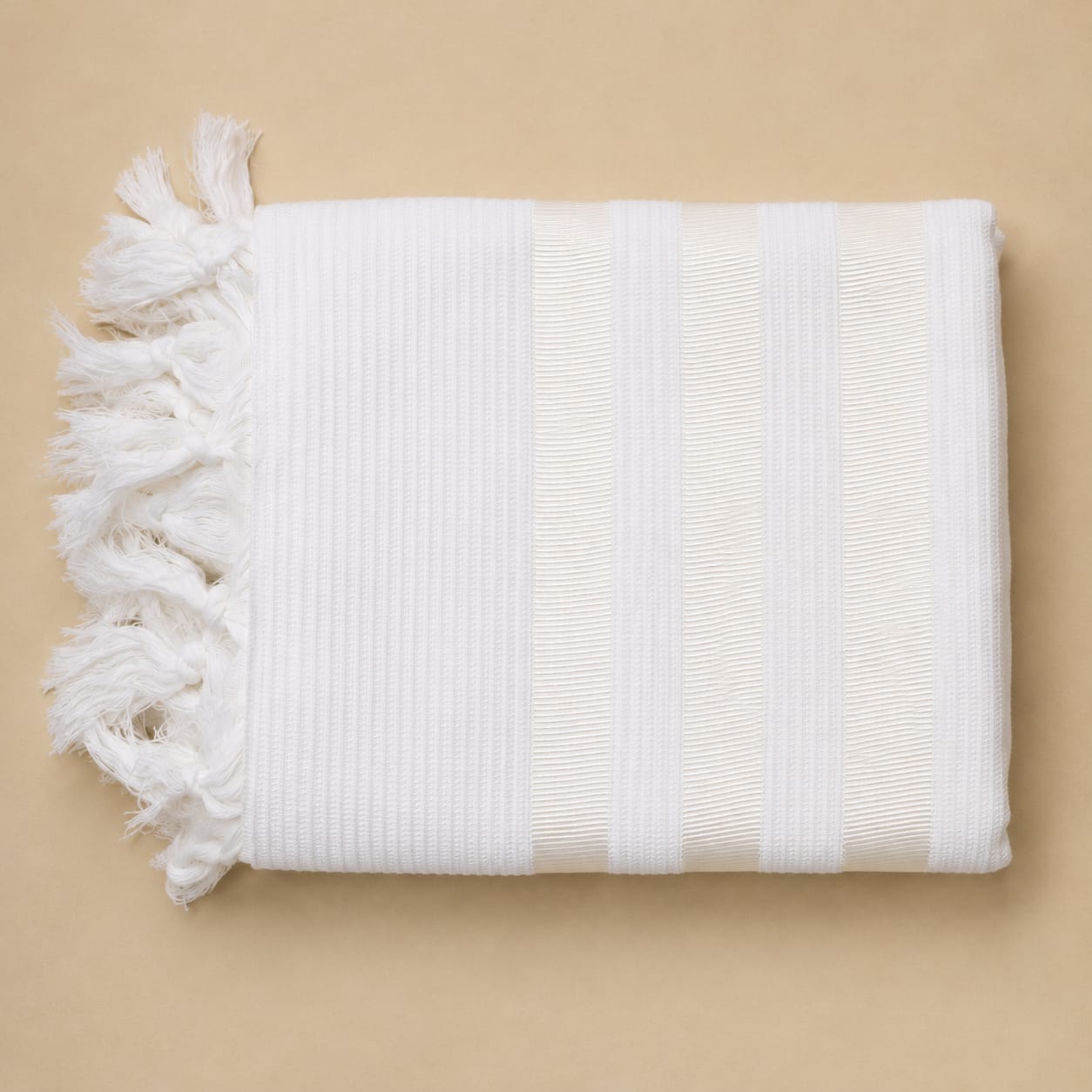 100% Cotton Talit-White stripes