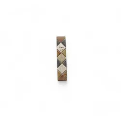 Hand Made Stone Mezuzah Case-Multicolor Diamond