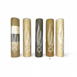 Hand Made Stone Mezuzah Case- Shein&Star of David