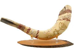Menorah And Magen David Shofar