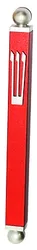Modern mezuzah case-Red