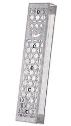Mezuzah Case - acrylic case with stainless steel cutout- Star Of David