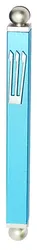 Modern mezuzah case- light Blue