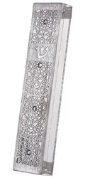 Mezuzah Case - acrylic case with stainless steel cutout,