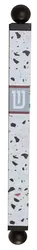 Modern, narrow mezuzah case - Terrazzo Aluminum tube