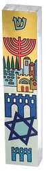 Mezuza - Acrylic Case - Israel