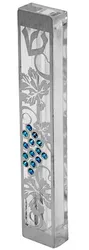 acrylic case with stainless steel cutout - grapevine