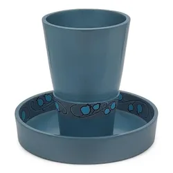 Anodized aluminum Kiddush Cup- Light Blue