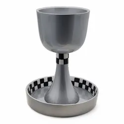 Anodized aluminum Kiddush Cup- Gray
