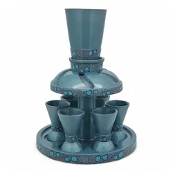 Anodized aluminum Kiddush Fountain- Light Blue