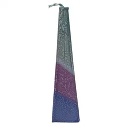 Decorated Pyramid Havdalah Candle- Shads of Blue