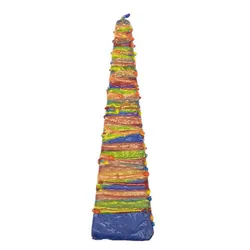 Special Decorated Pyramid Havdalah candle - Colorful