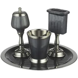 Aluminium Havdalah Set - Gray