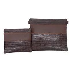 Leather Tallit&Tefillin Bags- Brown
