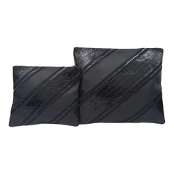 Leather Tallit&Tefillin Bags- Black